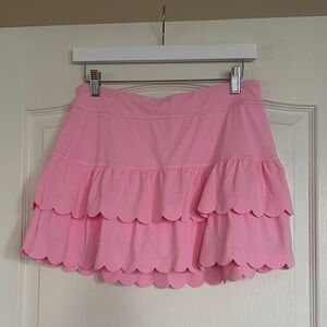 Lilly Pulitzer Pink Scalloped Skort